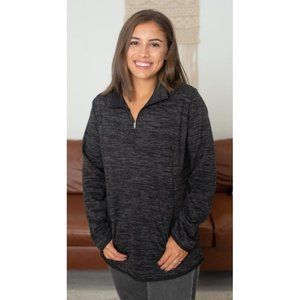 Shirley & Stone Zipper Pullover, Grey